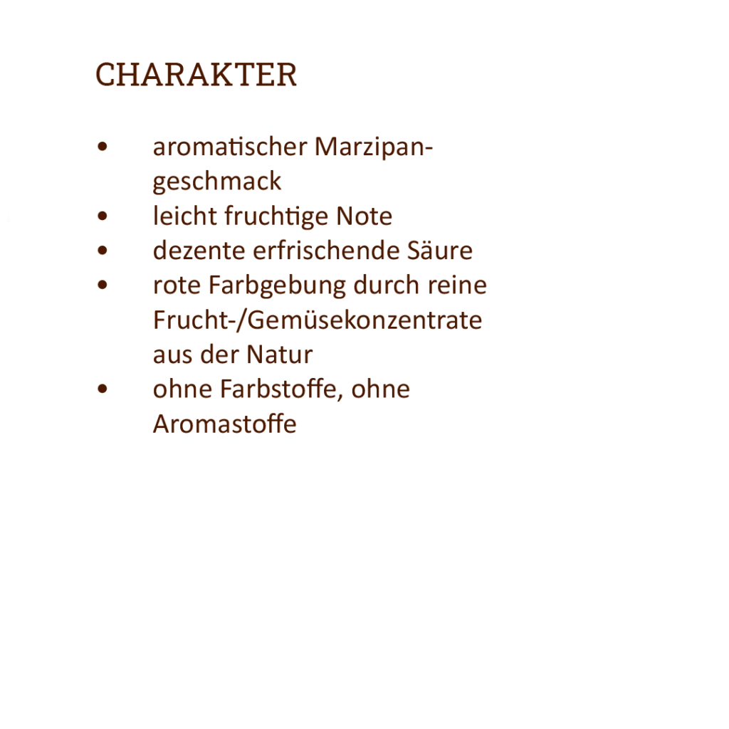 Charakter red marzipan